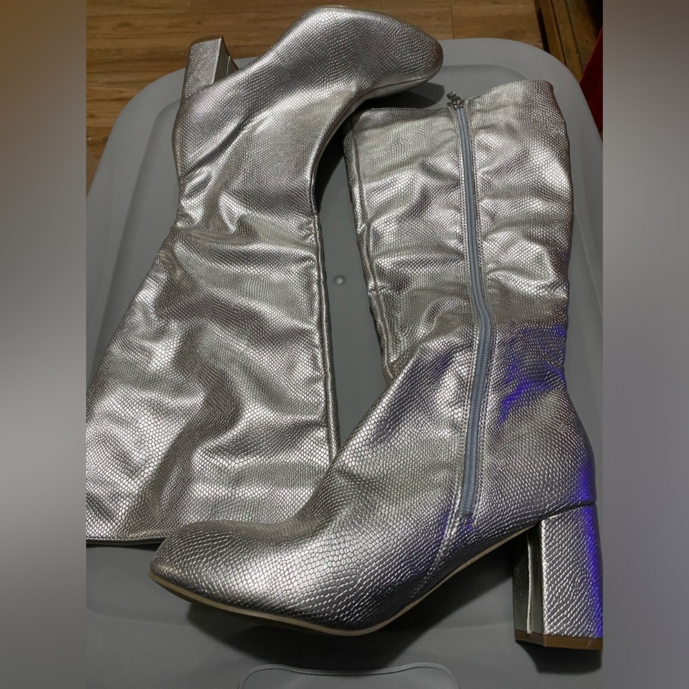 Silver Heeled Boots